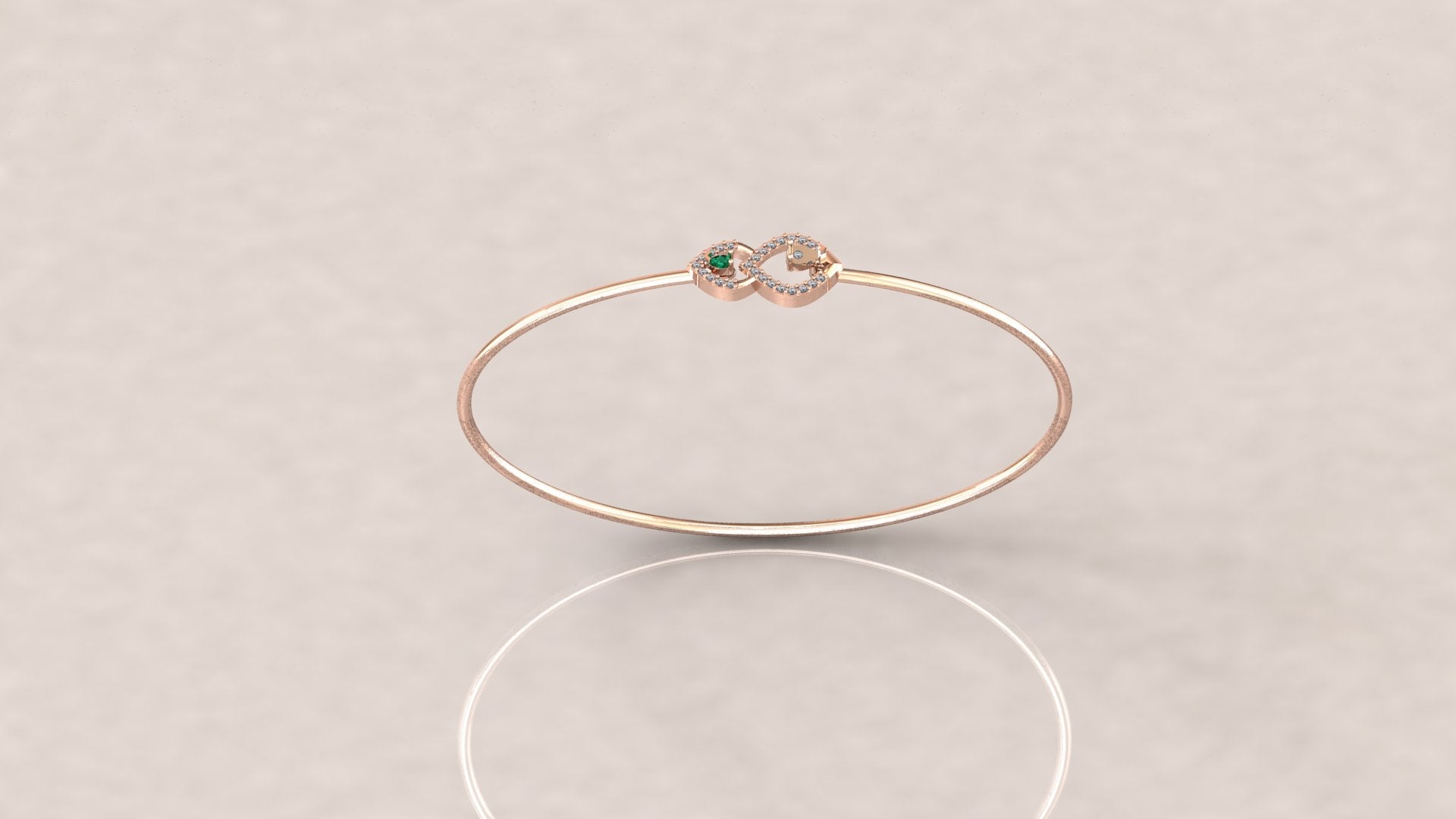 Vintage Elegance Diamond Bangle