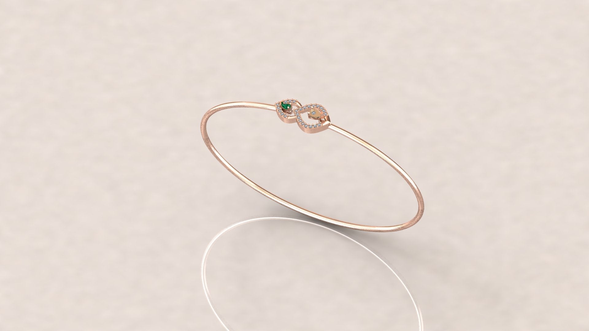 Vintage Elegance Diamond Bangle