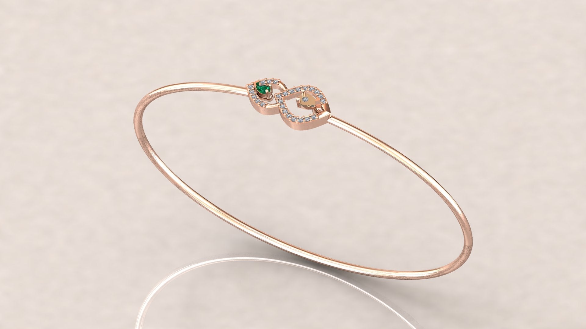 Vintage Elegance Diamond Bangle