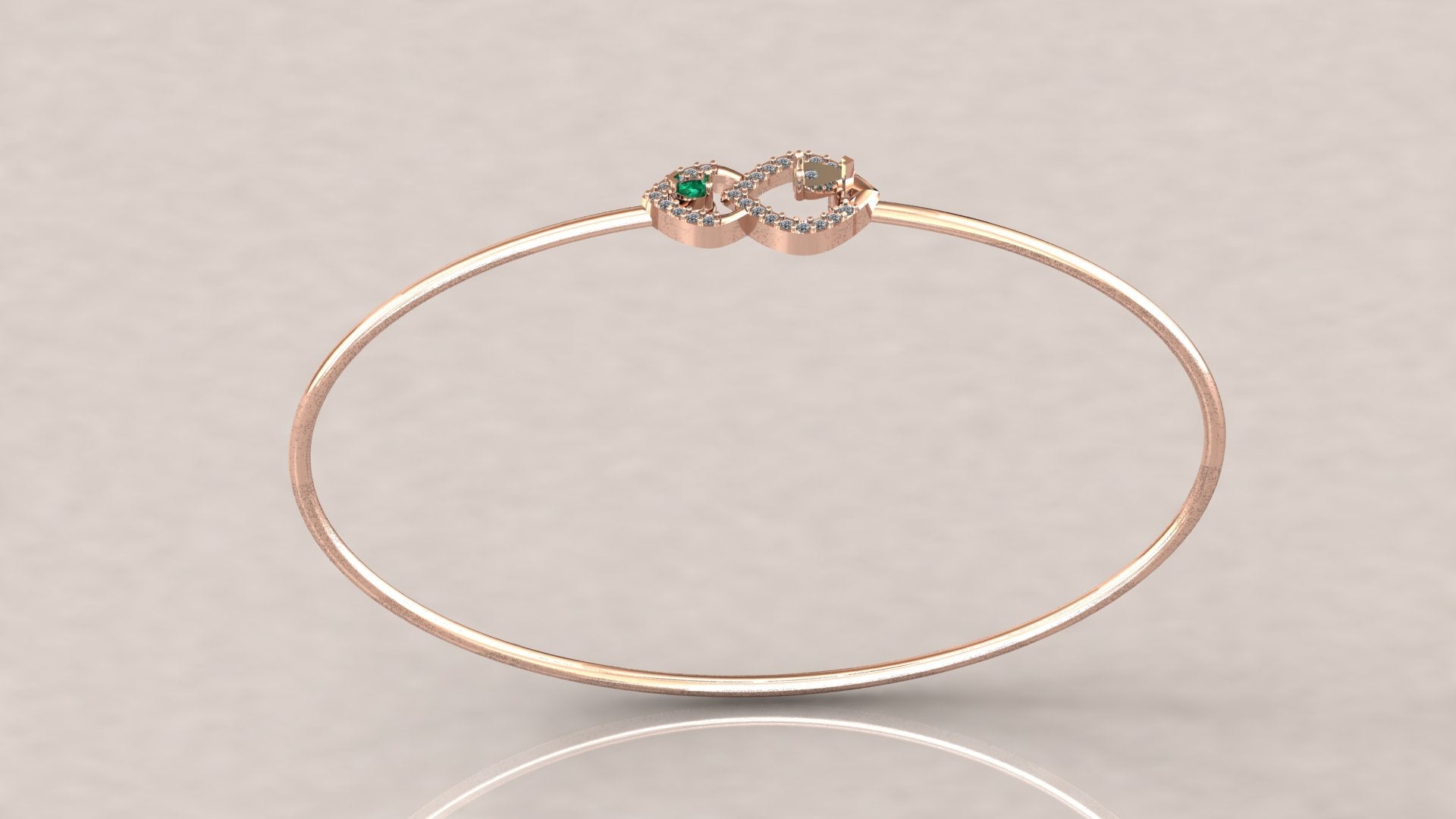 Vintage Elegance Diamond Bangle