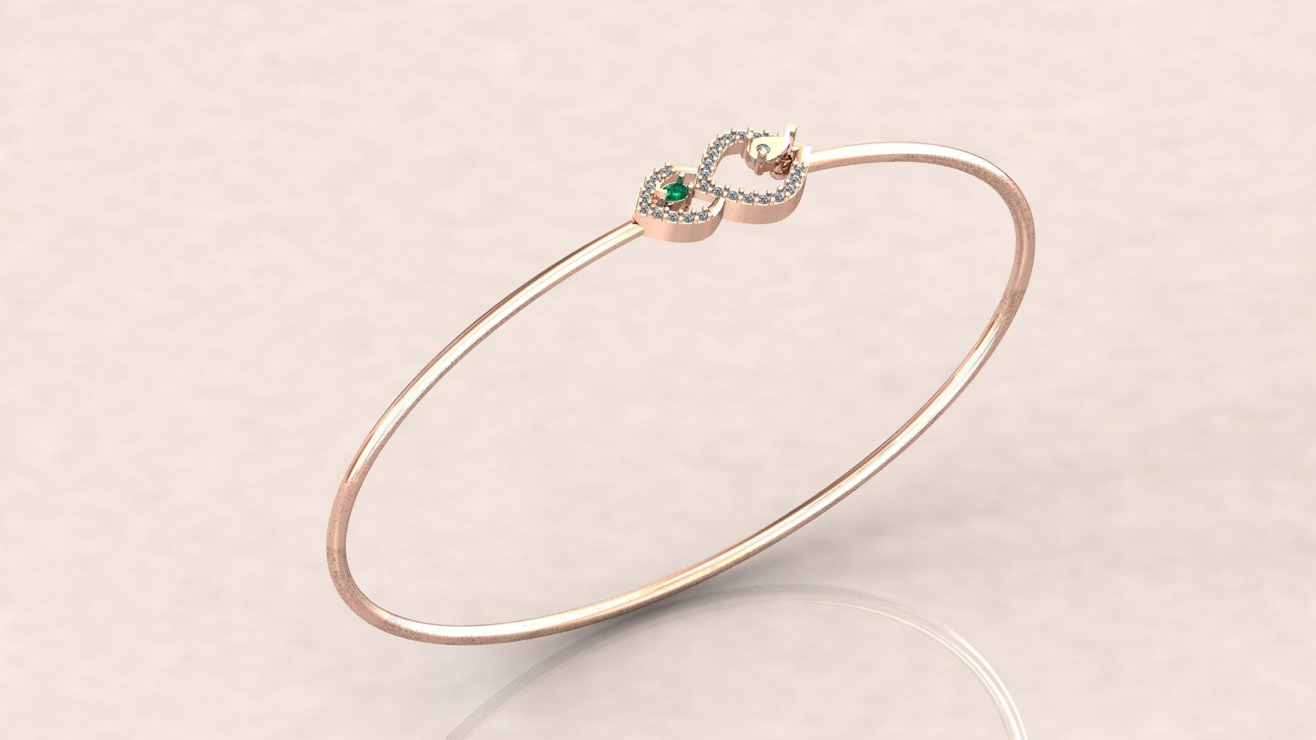 Vintage Elegance Diamond Bangle